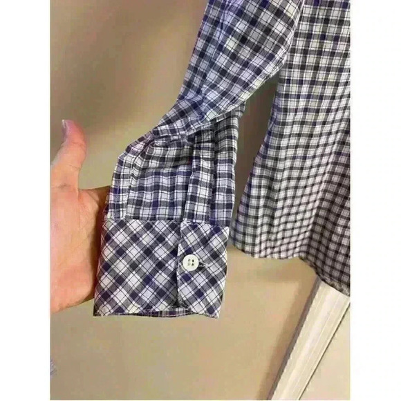 Rails - Farrah navy check shirt button down , small - Picture 6 of 11